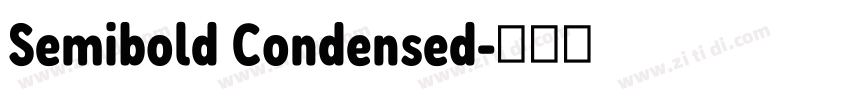 Semibold Condensed字体转换